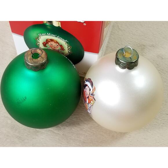 Campbell's Soup Ornament 2006 Green Collector Edition 2005 Cream New x2 Vintage - Picture 5 of 12